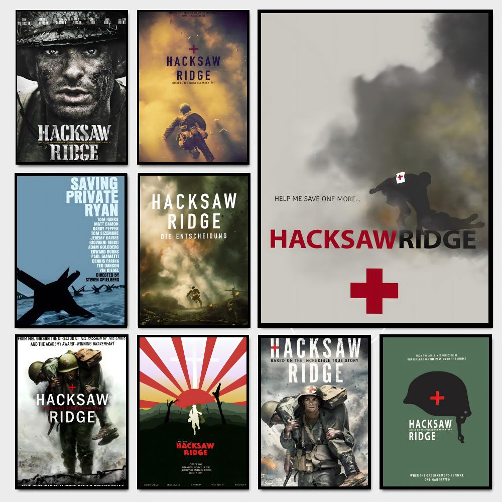 Hacksaw - Плакат «Хаксоу Ридж» в стиле ретро-военного