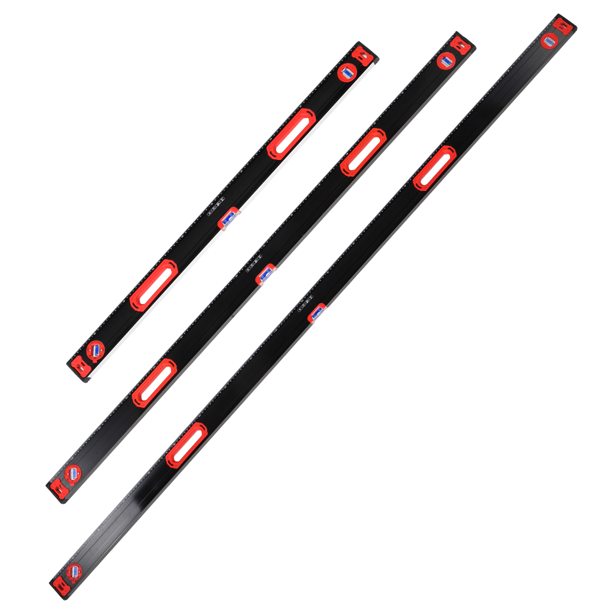 Spirit Level - Набор из 3 магнитных алюминиевых уровней-торпед,