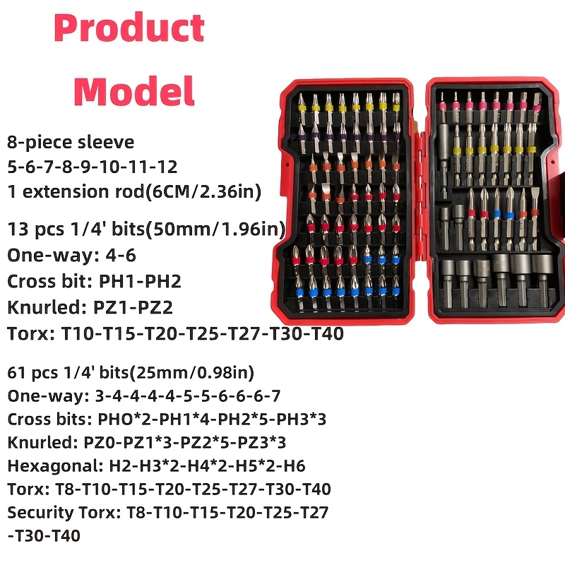 Набор из 83 насадок для отверт – обзор и цена Screwdriver Set