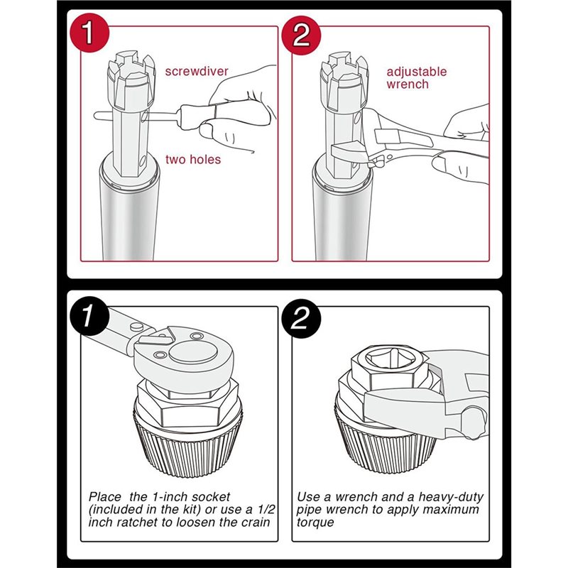Инструмент для снятия сливной  – обзор и цена Socket Wrench